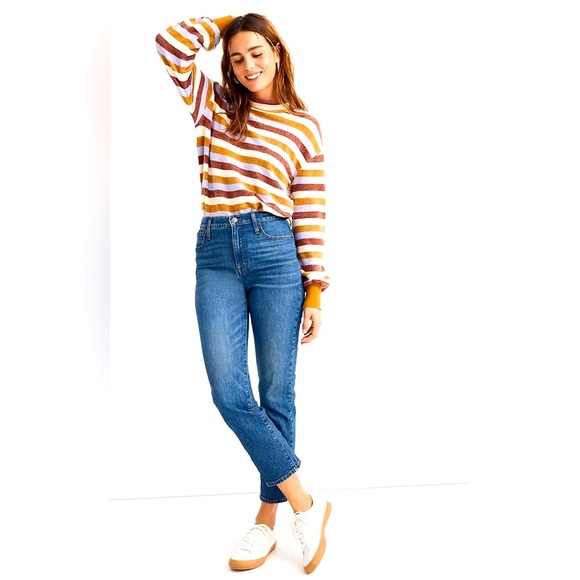 MADEWELL Tall Classic Straight Jeans in Coldbrook Wash - Picture 1 of 11